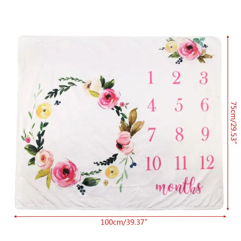 Cute Baby Milestone Blanket Newborn Photo Background Towel Infants Monthly Growth Swaddle Wrap Photography Prop
Cute Baby Milestone Blanket Newborn Photo Background Towel Infants Monthly Growth Swaddle Wrap Photography Prop