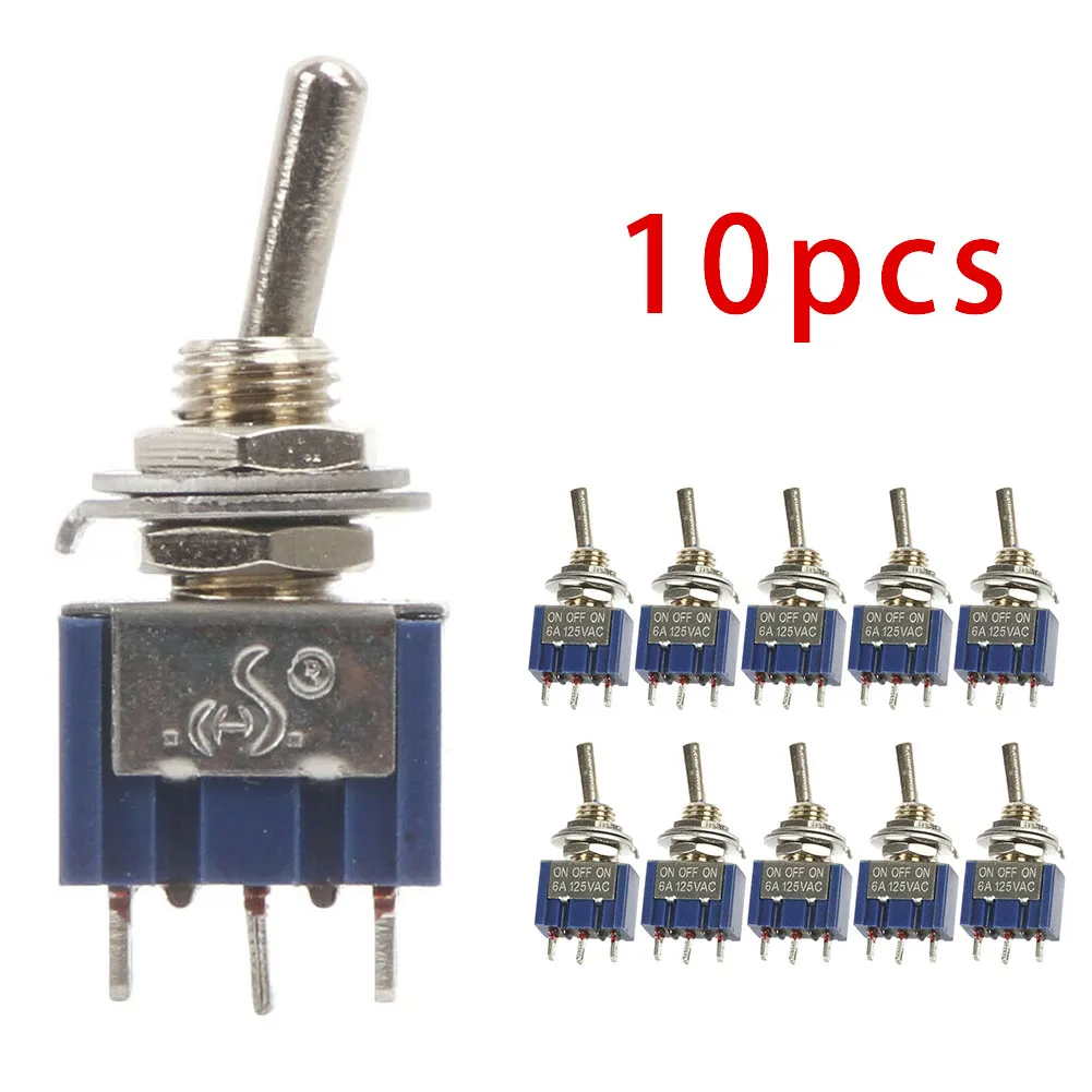 10PCS Mini Latching Toggle Switch SPDT ON-OFF-ON 3-Position 6mm 12V/ 110V/ 220V MTS-103 Electrical Equipment Switches Parts
10PCS Mini Latching Toggle Switch SPDT ON-OFF-ON 3-Position 6mm 12V/ 110V/ 220V MTS-103 Electrical Equipment Switches Parts