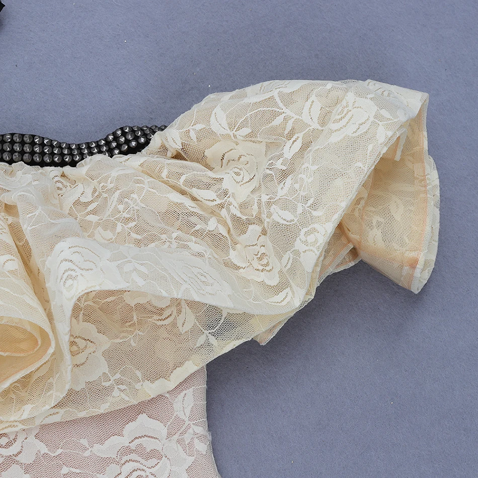 2020 New Women's Lace Bandage Dress Sexy Beaded Strap Lotus Leaf Sleeve Flower Embroidery Club Mini Dress Party Runway Vestidos
2020 New Women's Lace Bandage Dress Sexy Beaded Strap Lotus Leaf Sleeve Flower Embroidery Club Mini Dress Party Runway Vestidos