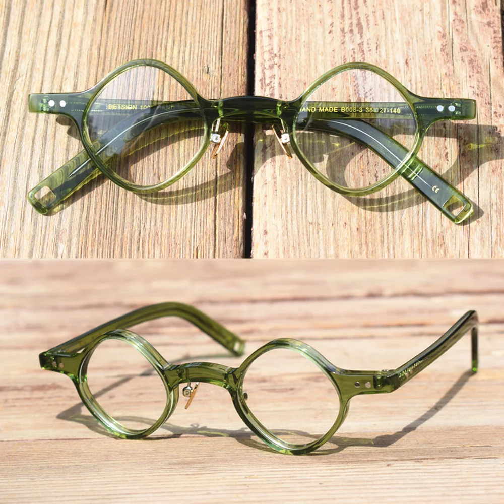 BETSION High Quality Vintage Acetate Creative Glasses for Men Women Optical Prescription Eyeglasses Small Irregular Frame
BETSION High Quality Vintage Acetate Creative Glasses for Men Women Optical Prescription Eyeglasses Small Irregular Frame