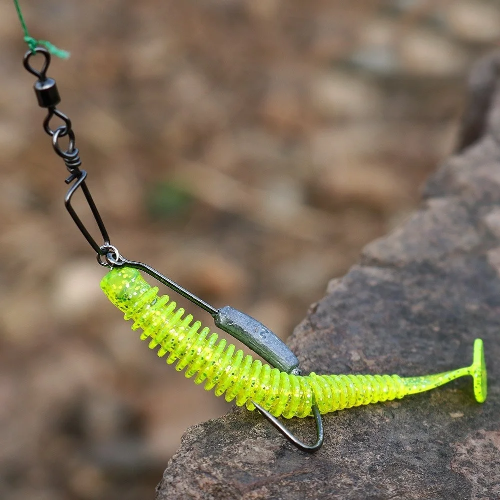 Sougayilang 5Pcs Fishing Lure with 5pcs Fishing Hooks Soft Lure Artificial Bait Carp Earth Worm Fishing Lure Bait Fishing Tackle
Sougayilang 5Pcs Fishing Lure with 5pcs Fishing Hooks Soft Lure Artificial Bait Carp Earth Worm Fishing Lure Bait Fishing Tackle