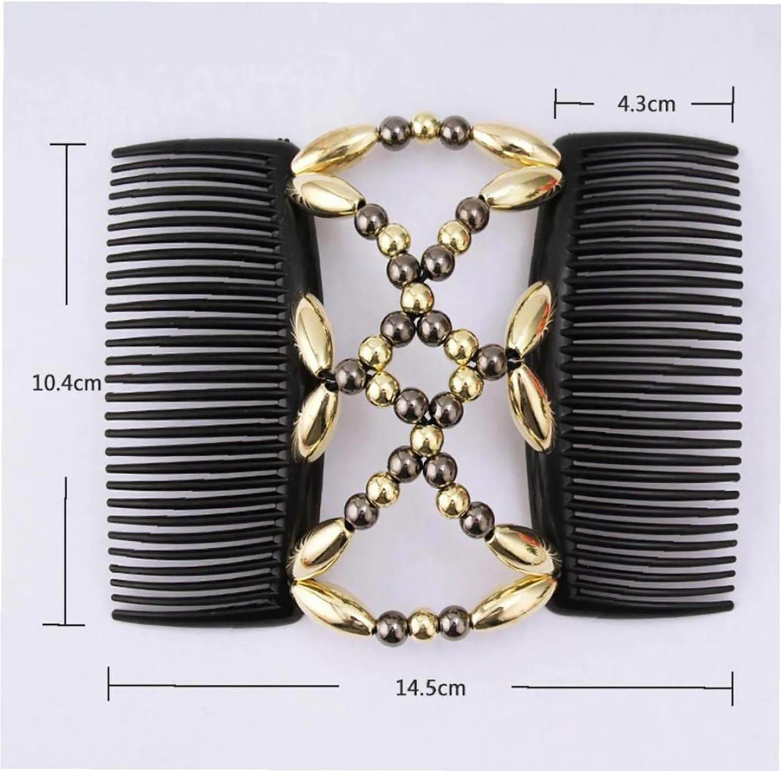 Beaded Hair Clip Accessories Women Ponytail Holder Elastic Banana Clip Hairpin Hair Clip Handmade Stretch Double Magic Hair Comb
Beaded Hair Clip Accessories Women Ponytail Holder Elastic Banana Clip Hairpin Hair Clip Handmade Stretch Double Magic Hair Comb