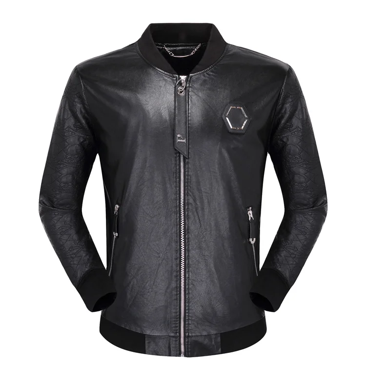 European Style black plein brand skulls men pu jacket brand luxury men Outerwear & Coats black pu leather slim jacket for men
European Style black plein brand skulls men pu jacket brand luxury men Outerwear & Coats black pu leather slim jacket for men