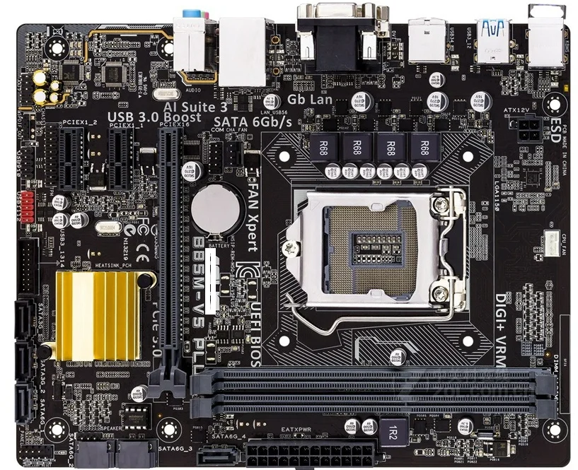 original motherboard B85M-V5 PLUS DDR3 LGA 1150 for I3 I5 I7 CPU 16GB B85 Desktop motherboard
original motherboard B85M-V5 PLUS DDR3 LGA 1150 for I3 I5 I7 CPU 16GB B85 Desktop motherboard
