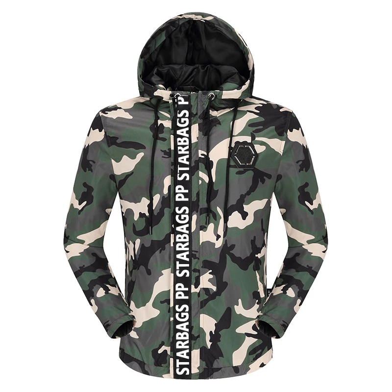 Starbags PP original Autumn/winter new hooded camouflage trench coat popular logo men's coat
Starbags PP original Autumn/winter new hooded camouflage trench coat popular logo men's coat