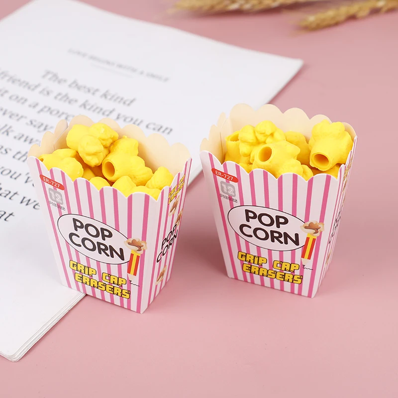 1 pack Novelty Cartoon Popcorn Pencil Eraser Stationery Kids School Supplies Eraser for Girls Student Prizes
1 pack Novelty Cartoon Popcorn Pencil Eraser Stationery Kids School Supplies Eraser for Girls Student Prizes