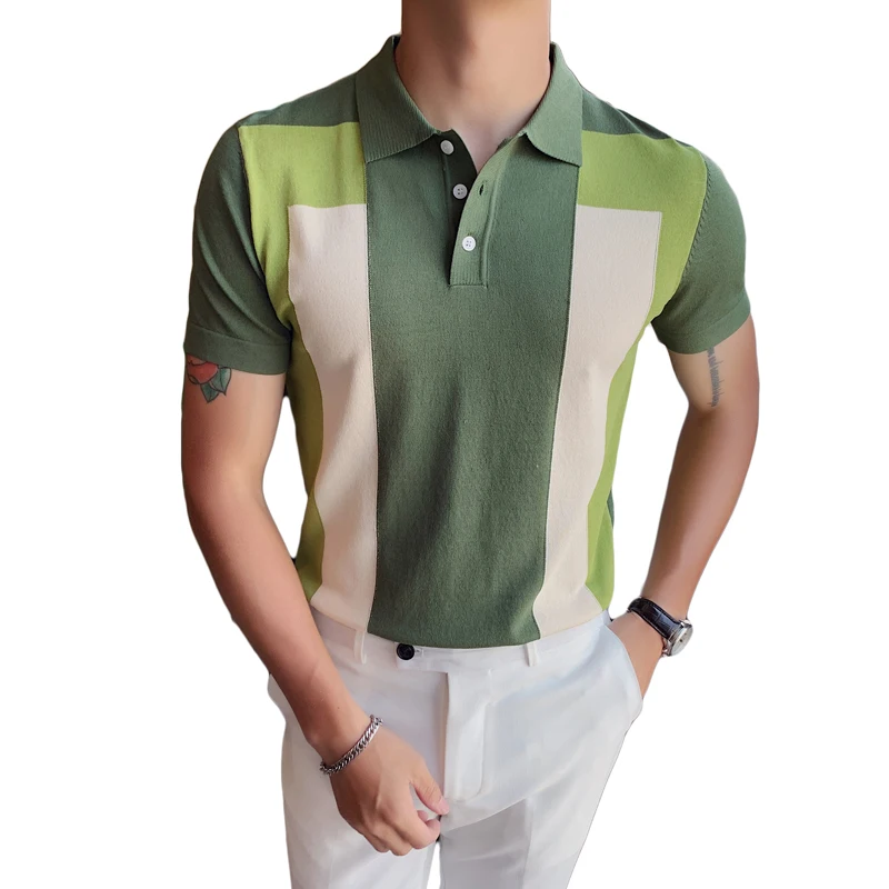 2021 Summer Polo Shirt Men Contrast Colors Slim Fit Short Sleeve Men Polo Shirt Turn Down Collar Casual Polo Homme
2021 Summer Polo Shirt Men Contrast Colors Slim Fit Short Sleeve Men Polo Shirt Turn Down Collar Casual Polo Homme