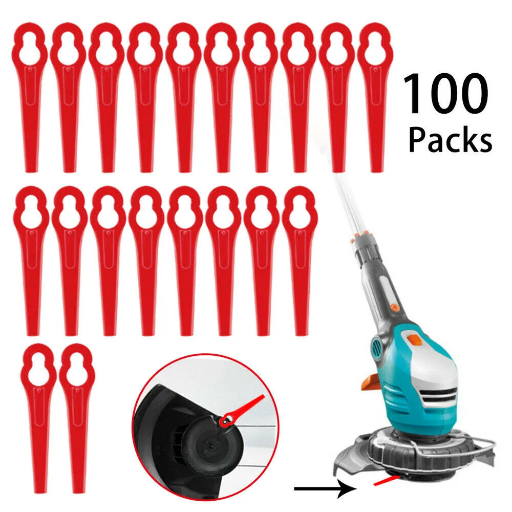 100pcs Grass Trimmer Plastic Knives Fit ALDI/Hofer Cordless Trimmer Gardenline GLART 18 Li Lawn Mower Parts
100pcs Grass Trimmer Plastic Knives Fit ALDI/Hofer Cordless Trimmer Gardenline GLART 18 Li Lawn Mower Parts