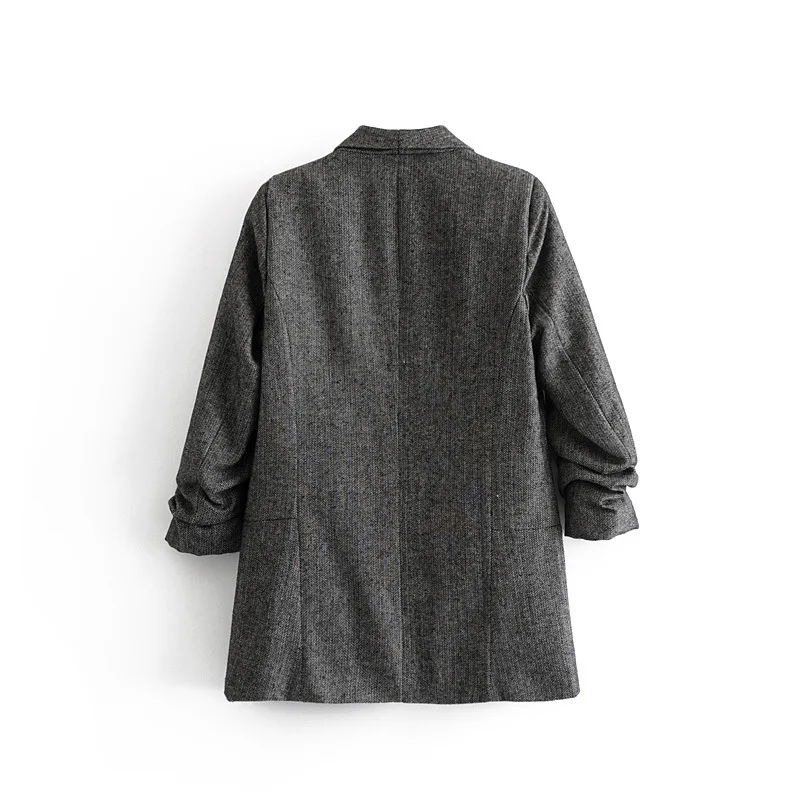 Future Time Autumn New Slim Solid Blazer Fashion Casual Women Blazer Turn-down Collar Pleated Sleeve Office Lady Jacker Suit
Future Time Autumn New Slim Solid Blazer Fashion Casual Women Blazer Turn-down Collar Pleated Sleeve Office Lady Jacker Suit