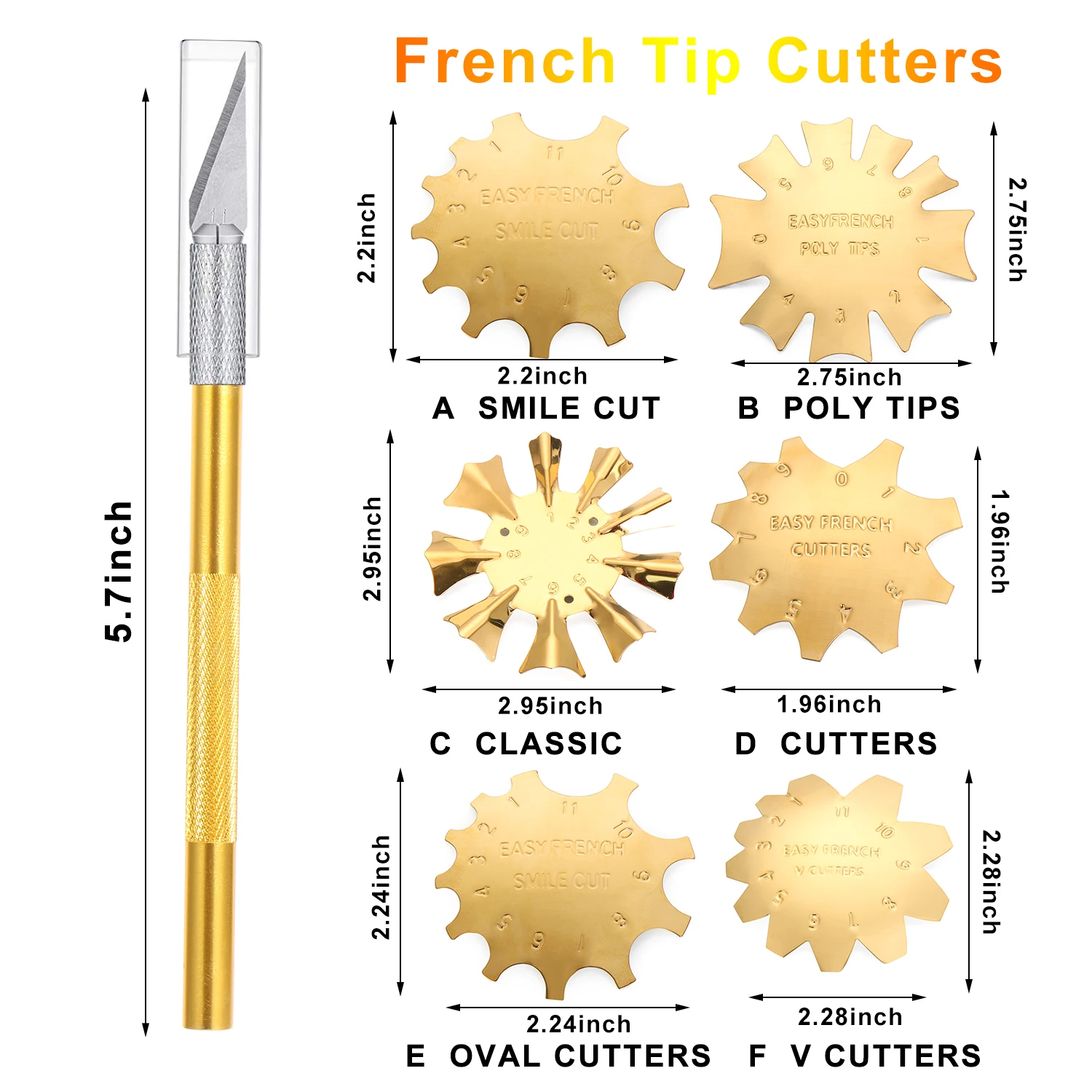 13PCS Nail Trimmer Manicure Edge Tip Cutter with 2 Handles Precision Cutter and 5 Spare Blades Smile Line DIY Plate Module
13PCS Nail Trimmer Manicure Edge Tip Cutter with 2 Handles Precision Cutter and 5 Spare Blades Smile Line DIY Plate Module