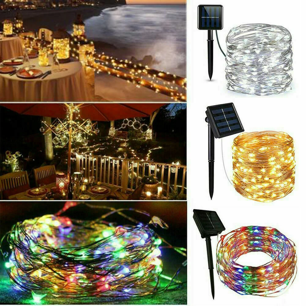 100/200/300 LED Solar Powered String Fairy Lights Waterproof Copper Wire Light Outdoor Garden Wedding Party Lamps Decoration
100/200/300 LED Solar Powered String Fairy Lights Waterproof Copper Wire Light Outdoor Garden Wedding Party Lamps Decoration