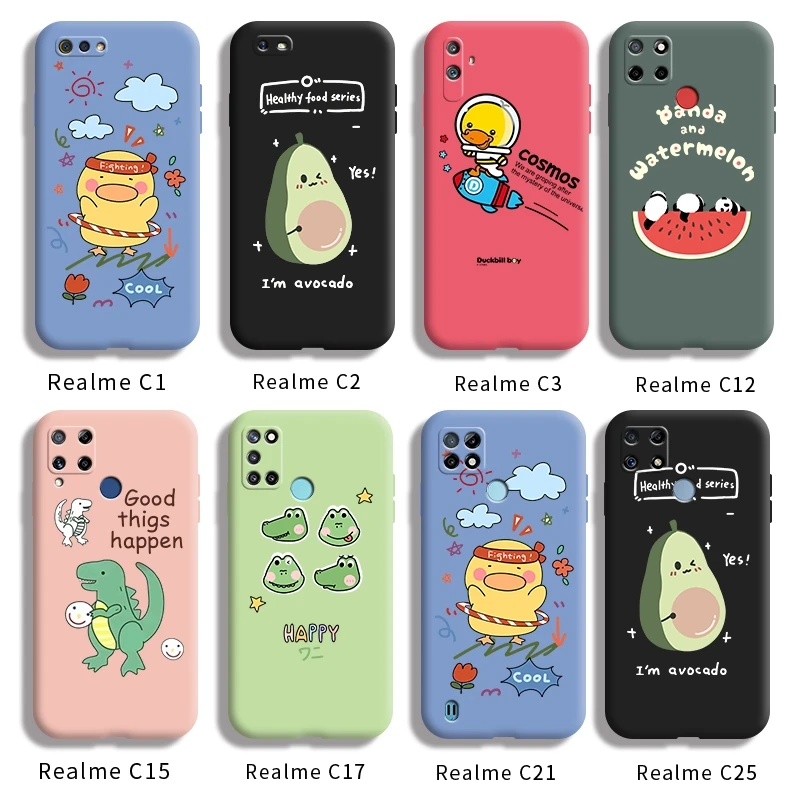 Чехол для Realme C1 C2 C3 C12 C15 C17 C21 C25 c25s с задней крышкой с мультяшными животными противоударный чехол из силикагеля
Чехол для Realme C1 C2 C3 C12 C15 C17 C21 C25 c25s с задней крышкой с мультяшными животными противоударный чехол из силикагеля