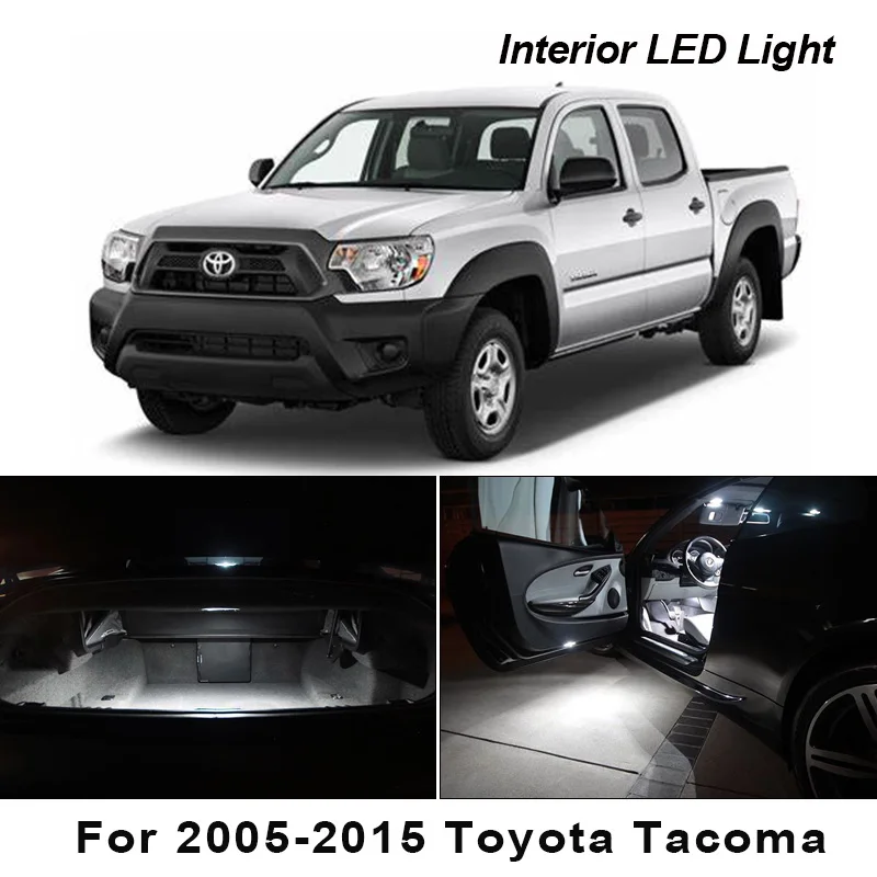 8X Xenon White Car LED Interior Light Kit For 2005-2010 2011 2012 2013 2014 2015 Toyota Tacoma Map Dome Trunk License Plate Lamp
8X Xenon White Car LED Interior Light Kit For 2005-2010 2011 2012 2013 2014 2015 Toyota Tacoma Map Dome Trunk License Plate Lamp