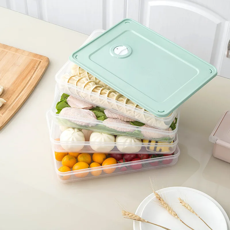 Refrigerator Food Storage Box Multilayer Stackable Kitchen Organizer Fresh Box with Cover Dumplings Vegetable Holder Microwave
Refrigerator Food Storage Box Multilayer Stackable Kitchen Organizer Fresh Box with Cover Dumplings Vegetable Holder Microwave
