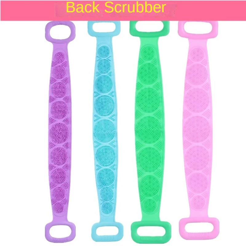 Scrubbing Exfoliating Back Scrubber Silicone Bath Towel Bathing Massage Bath Brush Friendly Easy-to-clean Back Scrubbing Strip 
Scrubbing Exfoliating Back Scrubber Silicone Bath Towel Bathing Massage Bath Brush Friendly Easy-to-clean Back Scrubbing Strip
