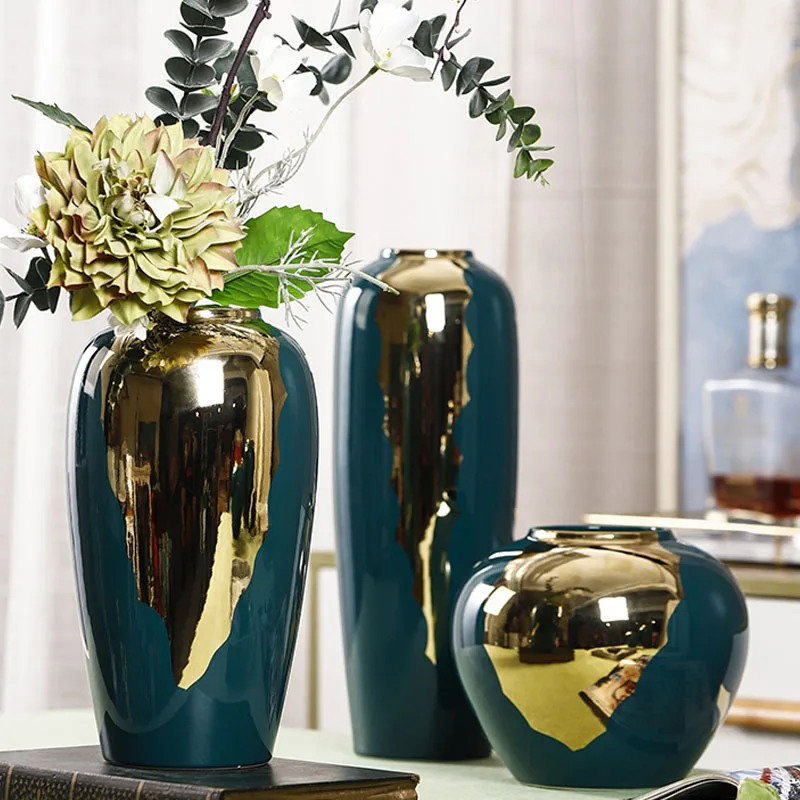Vintage Ceramics Gold Green Vase Simple Insert Crafts Ornaments Modern Home Living Room Desktop Flower Arrangement
Vintage Ceramics Gold Green Vase Simple Insert Crafts Ornaments Modern Home Living Room Desktop Flower Arrangement