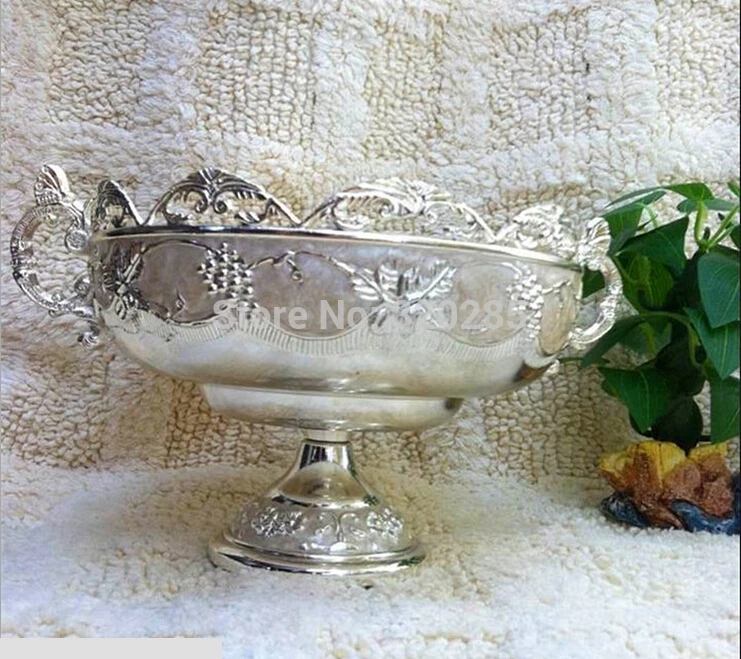 New arrival silver finish metal fruit round bowl/ zinc alloy fruit tray/ nut plate, dish tray, wedding flower compote
New arrival silver finish metal fruit round bowl/ zinc alloy fruit tray/ nut plate, dish tray, wedding flower compote