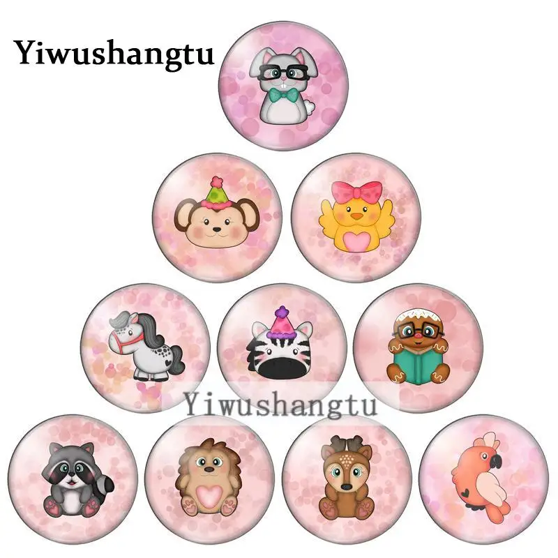 Cute cartoon pet dog bird bear lovely painting 10mm/12mm/20mm/25mm Round photo glass cabochon demo flat back Making findings
Cute cartoon pet dog bird bear lovely painting 10mm/12mm/20mm/25mm Round photo glass cabochon demo flat back Making findings