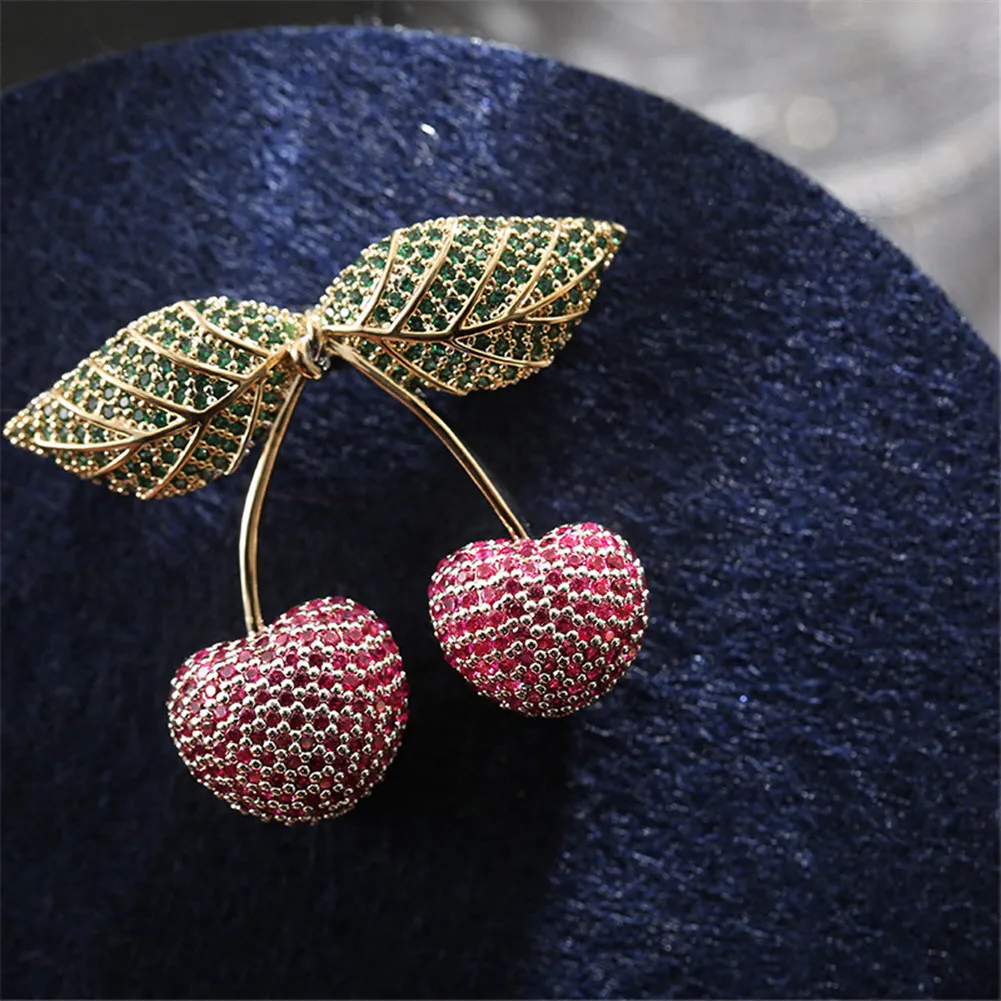 Cubic Zirconia Brooches Copper Cherry Brooches For Women Red Plant Fruits Weddings Casual Party Brooch Pins New Year Xmas Gift
Cubic Zirconia Brooches Copper Cherry Brooches For Women Red Plant Fruits Weddings Casual Party Brooch Pins New Year Xmas Gift