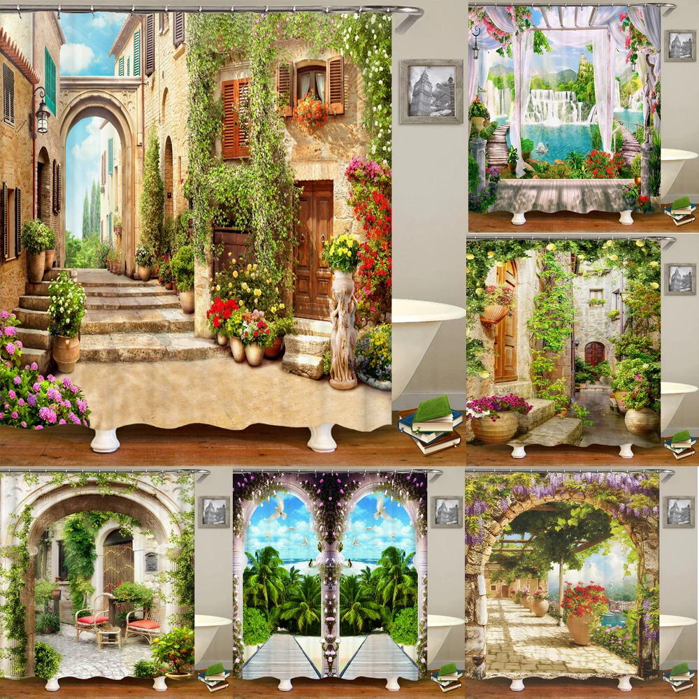 Beautiful European Rural Town Street Street 3D Landscape Bathroom Shower Curtain Waterproof Curtain Home Decor Curtain With Hook
Beautiful European Rural Town Street Street 3D Landscape Bathroom Shower Curtain Waterproof Curtain Home Decor Curtain With Hook