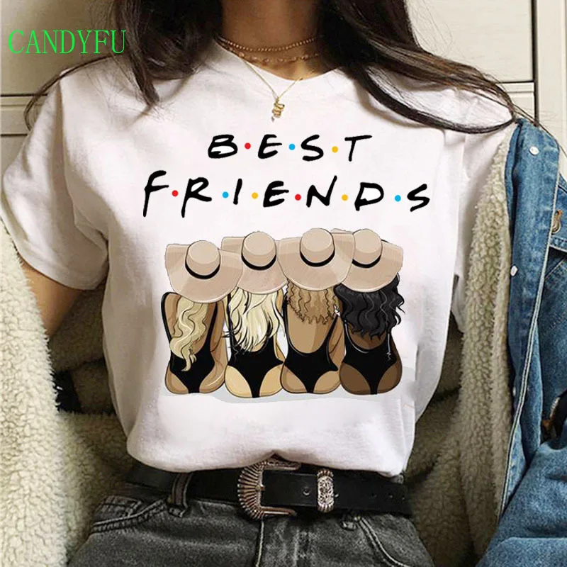Summer Fashion Women T-shirt Harajuku Short Sleeve Funny Tops White Tshirt 90s Style Girlfriends Graphic Tees Harajuku Shirt
Summer Fashion Women T-shirt Harajuku Short Sleeve Funny Tops White Tshirt 90s Style Girlfriends Graphic Tees Harajuku Shirt