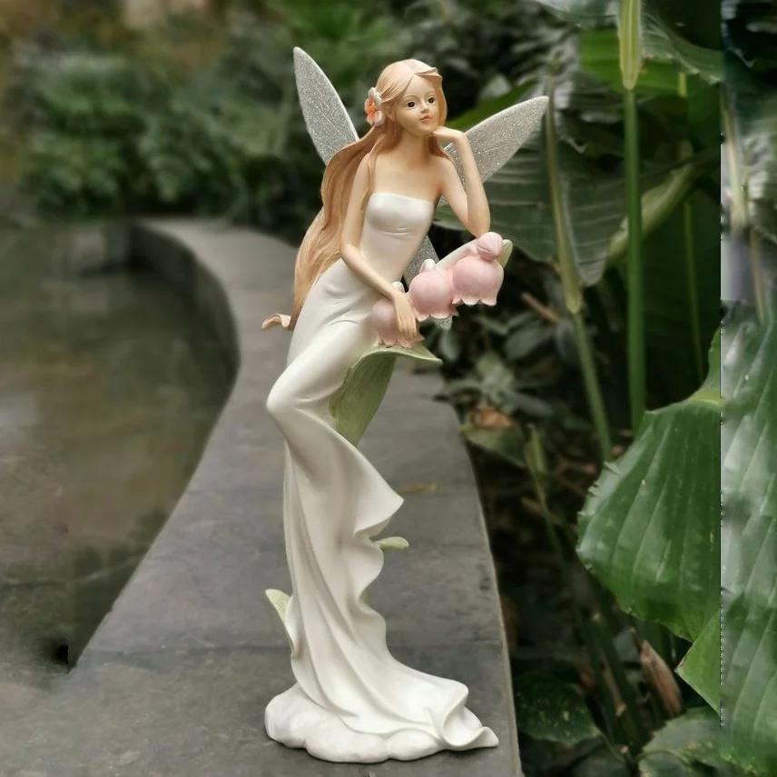 European Flower Fairy Resin Statue Adornments Courtyard Villa Fairy Garden Figure Furnishing Crafts Outdoor Sculpture Decoration
European Flower Fairy Resin Statue Adornments Courtyard Villa Fairy Garden Figure Furnishing Crafts Outdoor Sculpture Decoration