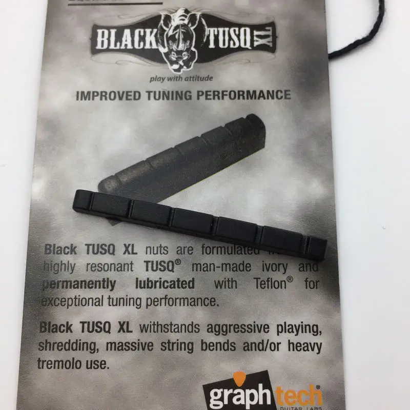 Шлицевое плоское дно для струнной гитары гитарная гайка графический Tech Black Tusq XL 42