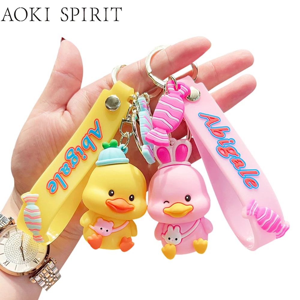 Creative Cartoon Backpack Little Duck Keychain Keyring Cute Stereo PVC Trinket Mobile Phone Handbag Car Pendant Gift for Friends
Creative Cartoon Backpack Little Duck Keychain Keyring Cute Stereo PVC Trinket Mobile Phone Handbag Car Pendant Gift for Friends