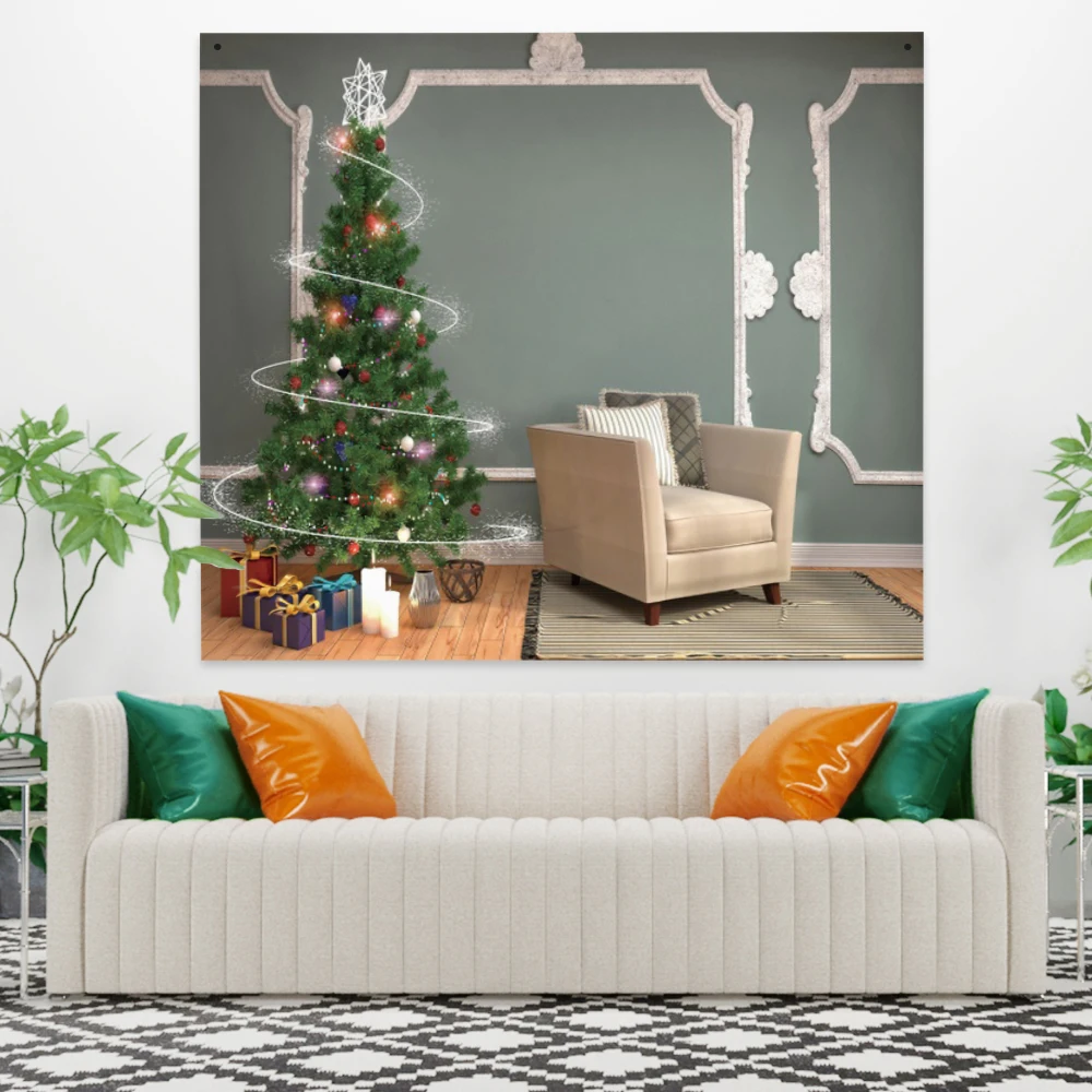 Laeacco Fashion Tapestry 150x130cm Christmas Tree Festival Atmosphere Happy Wall Hangings Room Restaurant Decor Wall Chart
Laeacco Fashion Tapestry 150x130cm Christmas Tree Festival Atmosphere Happy Wall Hangings Room Restaurant Decor Wall Chart