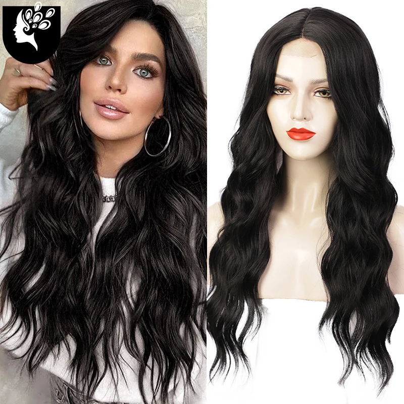 Long Wavy Lace Wigs for Women Black Curly Synthetic Wig High Temperature Fiber Hair Wigs for Girls Cosplay Party YOURBEAUTI
Long Wavy Lace Wigs for Women Black Curly Synthetic Wig High Temperature Fiber Hair Wigs for Girls Cosplay Party YOURBEAUTI