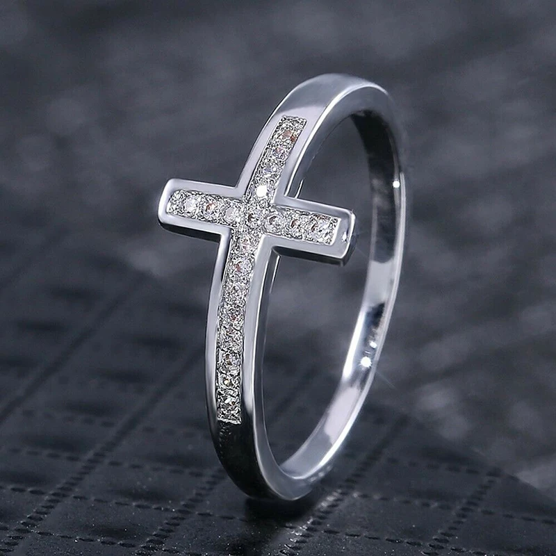 Fashion Silver Plated X Shape Cross Ring Micro Paved White Rhinestone Rings For Women Wedding Party Christian Jewelry Gift B4P88
Fashion Silver Plated X Shape Cross Ring Micro Paved White Rhinestone Rings For Women Wedding Party Christian Jewelry Gift B4P88