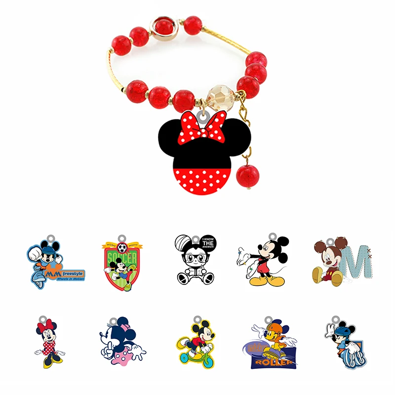 Disney Personality Mickey Mouse Tag Ornament Hand Strap Epoxy Bracelet Red Beaded Acrylic Bracelet Jewelry Women's Hand Strap
Disney Personality Mickey Mouse Tag Ornament Hand Strap Epoxy Bracelet Red Beaded Acrylic Bracelet Jewelry Women's Hand Strap