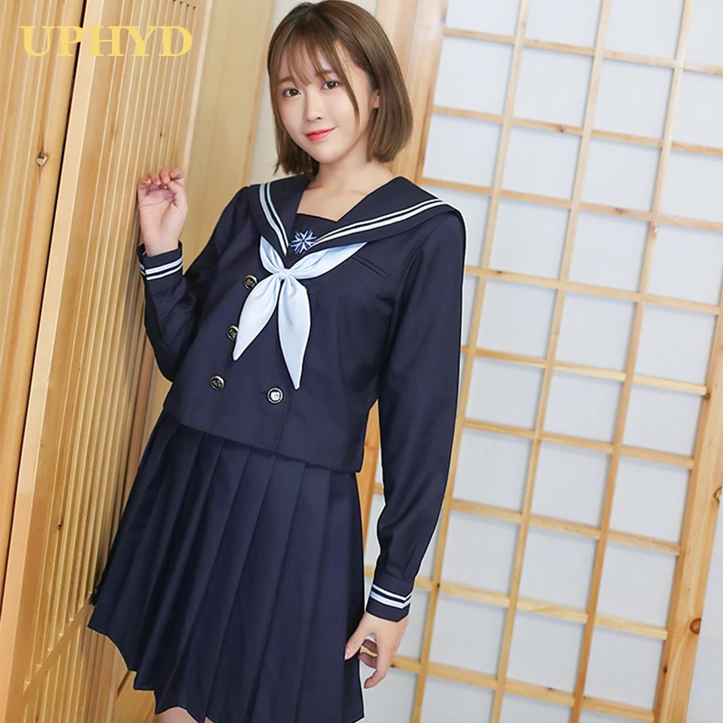 Spring Summer Sailor Uniform Hot New School Girls Streetwear Snowflakes Japanese JK Uniforms High School Cosplay Clothing 2XL
Spring Summer Sailor Uniform Hot New School Girls Streetwear Snowflakes Japanese JK Uniforms High School Cosplay Clothing 2XL