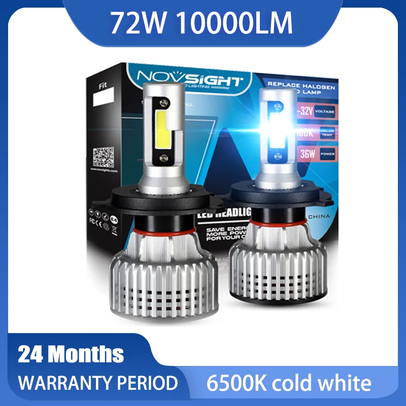 NOVSIGHT H11 светодиодные автомобильные лампы 6500K 72W 10000LM пара H8 9005 9006 9007 светодиодные лампы Противотуманные фары для автомобиля 2 шт.
NOVSIGHT H11 светодиодные автомобильные лампы 6500K 72W 10000LM пара H8 9005 9006 9007 светодиодные лампы Противотуманные фары для автомобиля 2 шт.