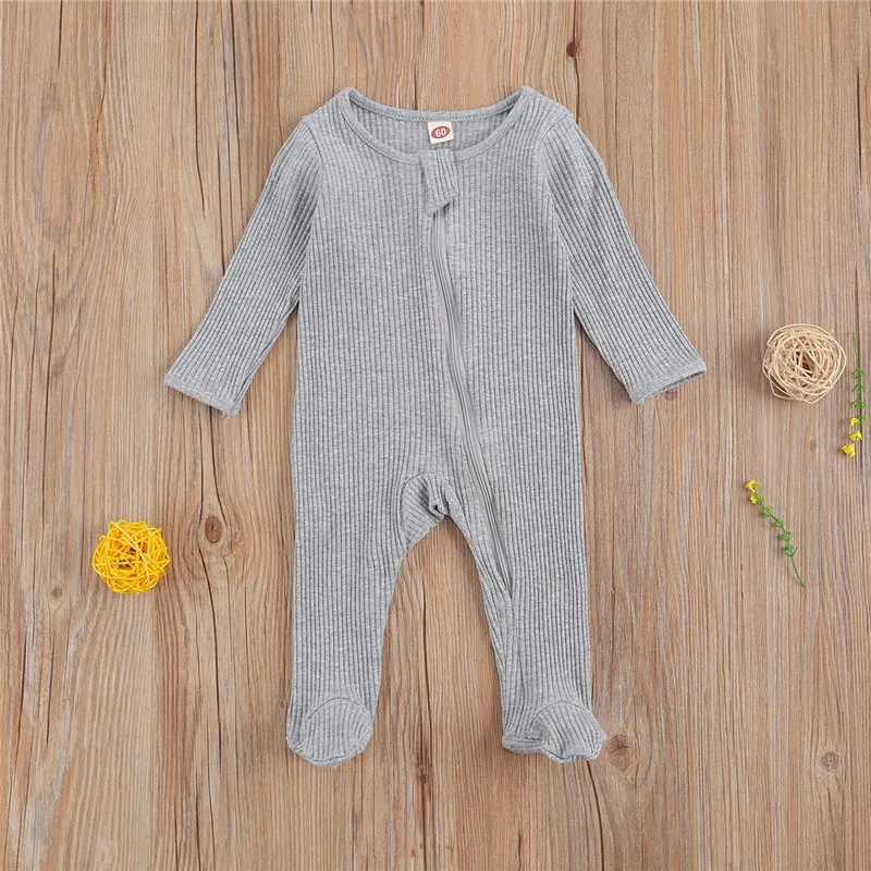 Spring Autumn Newborn Infant Baby Boy Girl Long Sleeve Romper Solid Cotton Soft Zipper Jumpsuit Clothing 0-6M
Spring Autumn Newborn Infant Baby Boy Girl Long Sleeve Romper Solid Cotton Soft Zipper Jumpsuit Clothing 0-6M