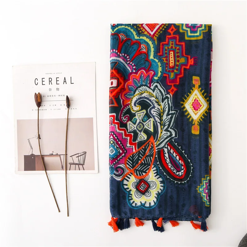 Spring and summer new style fashionable street pats long style manual flow scarf Bohemian wind beach travel basks in the shawl
Spring and summer new style fashionable street pats long style manual flow scarf Bohemian wind beach travel basks in the shawl