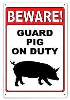 Metal Sign Warning Beware of Pig Duty Gate Cave Wall Fence Bar Shop Store Home,Printed Metal Tin Sign
Metal Sign Warning Beware of Pig Duty Gate Cave Wall Fence Bar Shop Store Home,Printed Metal Tin Sign