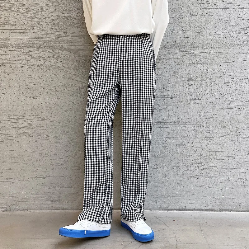 Men Pants Casual Cotton Plaid Men's Clothing Spring Summer Women Pants Straight Loose Trouses Japan Style Vintage Male Pants
Men Pants Casual Cotton Plaid Men's Clothing Spring Summer Women Pants Straight Loose Trouses Japan Style Vintage Male Pants