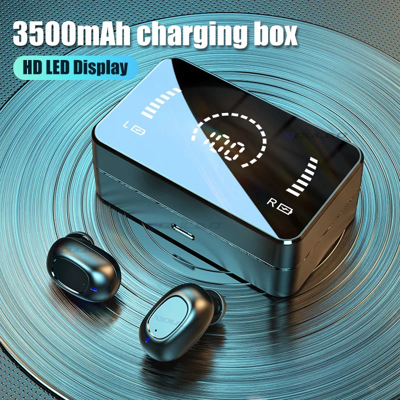 TWS 5.0 Wireless Headphones 3500mAh Charging Box Waterproof Bluetooth Earphones Noise Reduction Earbuds Sports Headsets With Mic
TWS 5.0 Wireless Headphones 3500mAh Charging Box Waterproof Bluetooth Earphones Noise Reduction Earbuds Sports Headsets With Mic