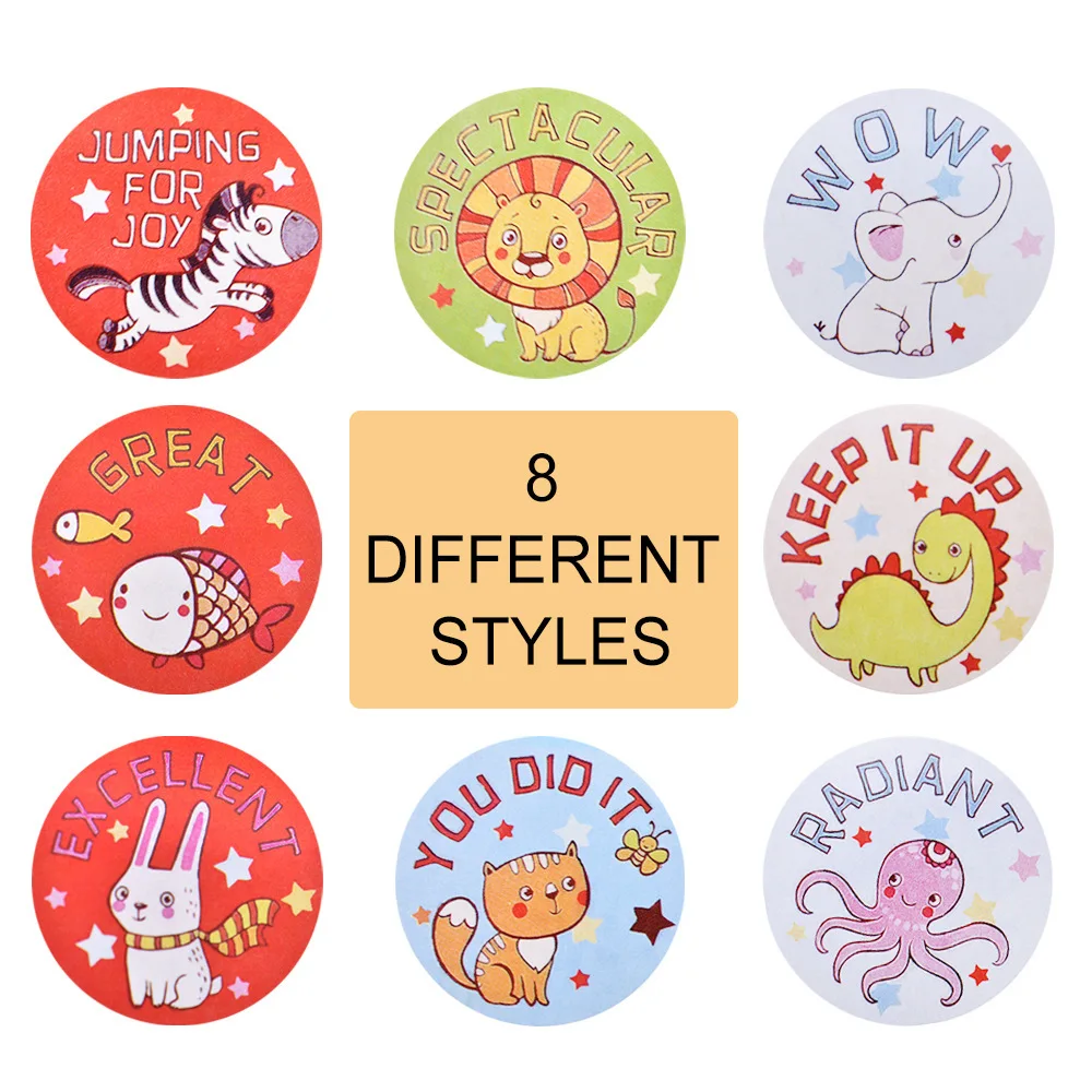 500pcs/roll Cartoon sticker Animal sticker 8 designs of patterns stickers kid toy stickers Encouragement Sticker Teacher Tools 
500pcs/roll Cartoon sticker Animal sticker 8 designs of patterns stickers kid toy stickers Encouragement Sticker Teacher Tools