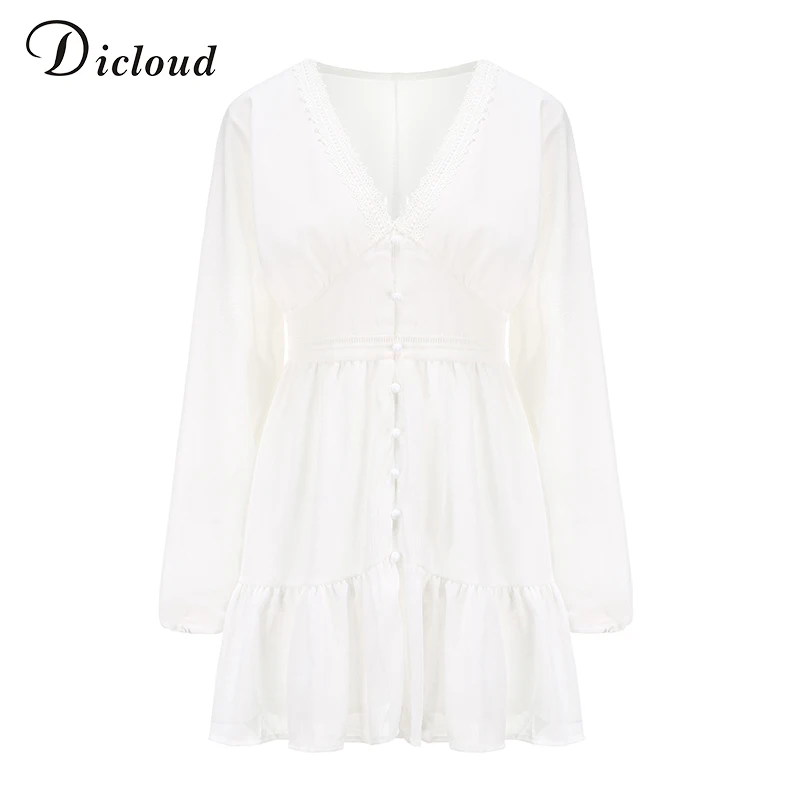 Women dress sexy v-neck v-neck women's summer dress white lace long sleeve mini wedding party dress ruffle elegant dress
Women dress sexy v-neck v-neck women's summer dress white lace long sleeve mini wedding party dress ruffle elegant dress