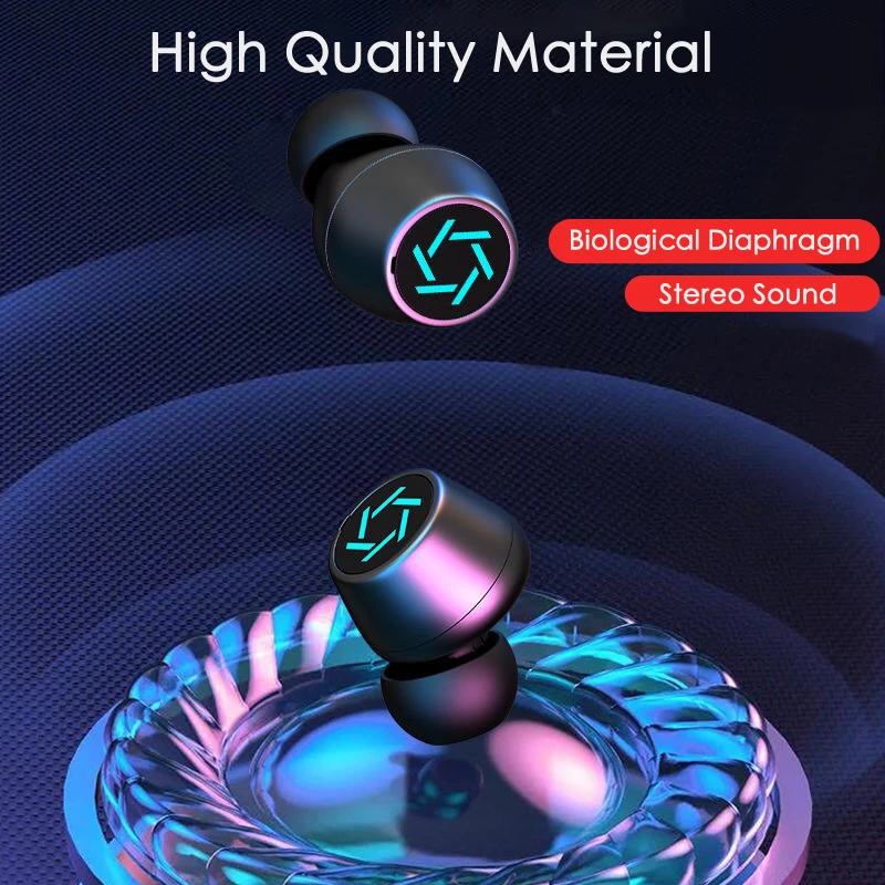 Bluetooth Earbuds TWS Earphone Stereo HiFi True Wireless Headphones Sports Game In-Ear Headsets Waterproof for Mobile Phone
Bluetooth Earbuds TWS Earphone Stereo HiFi True Wireless Headphones Sports Game In-Ear Headsets Waterproof for Mobile Phone