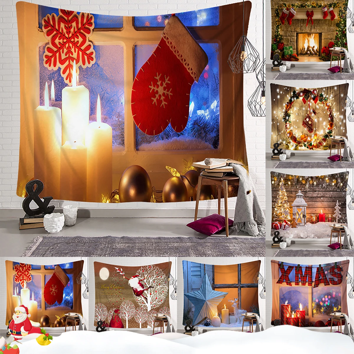 7 styles Christmas Tapestry Rectangle Tapestrys Wall Hanging Blanket Winter Xmas Home Decoration Wall Tapestry
7 styles Christmas Tapestry Rectangle Tapestrys Wall Hanging Blanket Winter Xmas Home Decoration Wall Tapestry