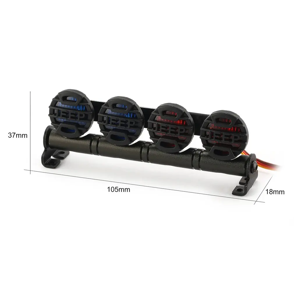 AAUSTAR AX-523 Multi-function Ultra Bright Lamp LED Roof Light Bar 4 Spotlight for RC Car HSP TAMIYA CC01 4WD Axial SCX10
AAUSTAR AX-523 Multi-function Ultra Bright Lamp LED Roof Light Bar 4 Spotlight for RC Car HSP TAMIYA CC01 4WD Axial SCX10