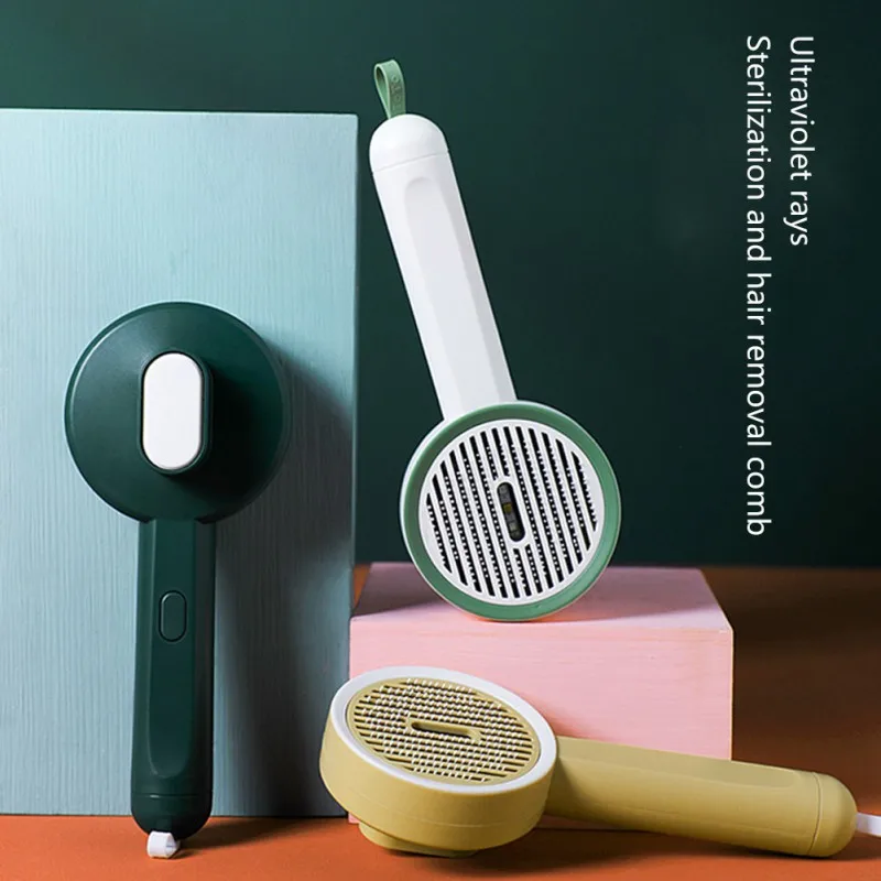 Pet Cats And Dogs UV Massage To Float Hair Open Knot Comb,Dog Self Cleaning Slicker Brush, Cat Brush with Massage
Pet Cats And Dogs UV Massage To Float Hair Open Knot Comb,Dog Self Cleaning Slicker Brush, Cat Brush with Massage