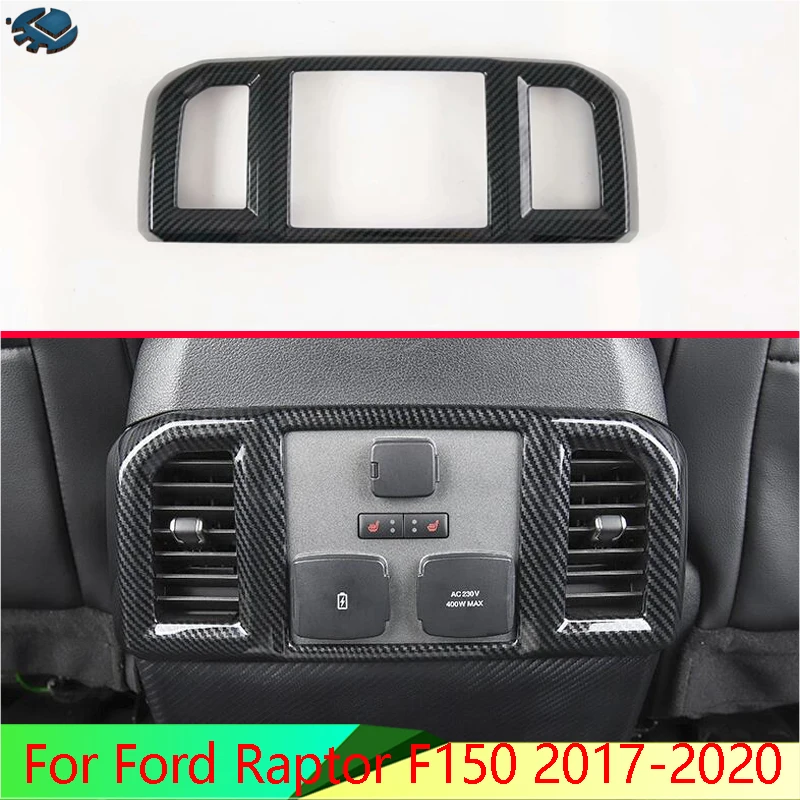 For Ford Raptor F150 2017-2020 Car Accessories Carbon Fiber Style Plated Armrest Box Rear Air Vent Frame Trim Cover
For Ford Raptor F150 2017-2020 Car Accessories Carbon Fiber Style Plated Armrest Box Rear Air Vent Frame Trim Cover