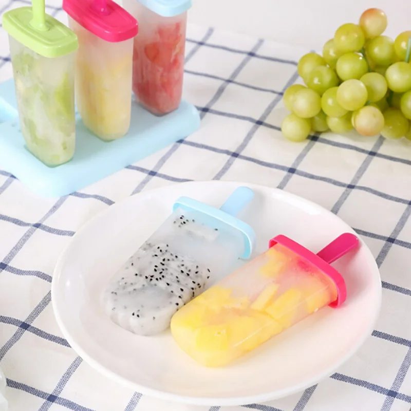 6 Cavities Plastic Reusable Popsicle Molds Ice Pop Molds Ice Bar Maker DIY Homemade Dessert Freezer Fruit Juice Ice Pop Maker
6 Cavities Plastic Reusable Popsicle Molds Ice Pop Molds Ice Bar Maker DIY Homemade Dessert Freezer Fruit Juice Ice Pop Maker