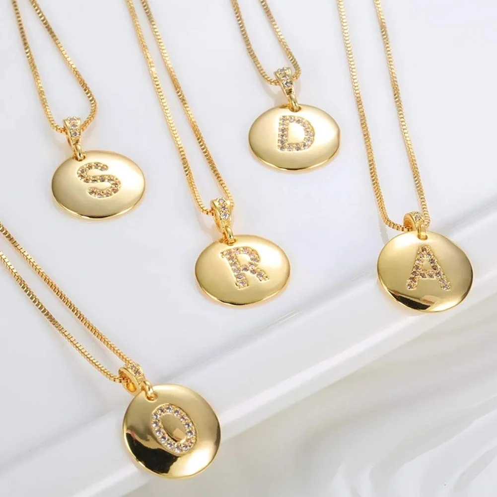 Amvie 2021 Women Girls Initial Letter Necklaces Gold 26 Letters Charm Necklaces Pendants Copper CZ Jewelry Personal Necklaces
Amvie 2021 Women Girls Initial Letter Necklaces Gold 26 Letters Charm Necklaces Pendants Copper CZ Jewelry Personal Necklaces