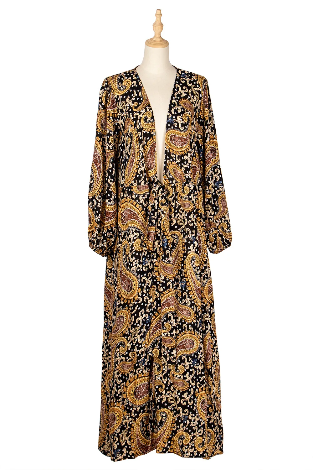 Spring Boho high waist Wrap printed ladies dress Elegant a-line Print dress Summer floral long dress for women vestido Full
Spring Boho high waist Wrap printed ladies dress Elegant a-line Print dress Summer floral long dress for women vestido Full