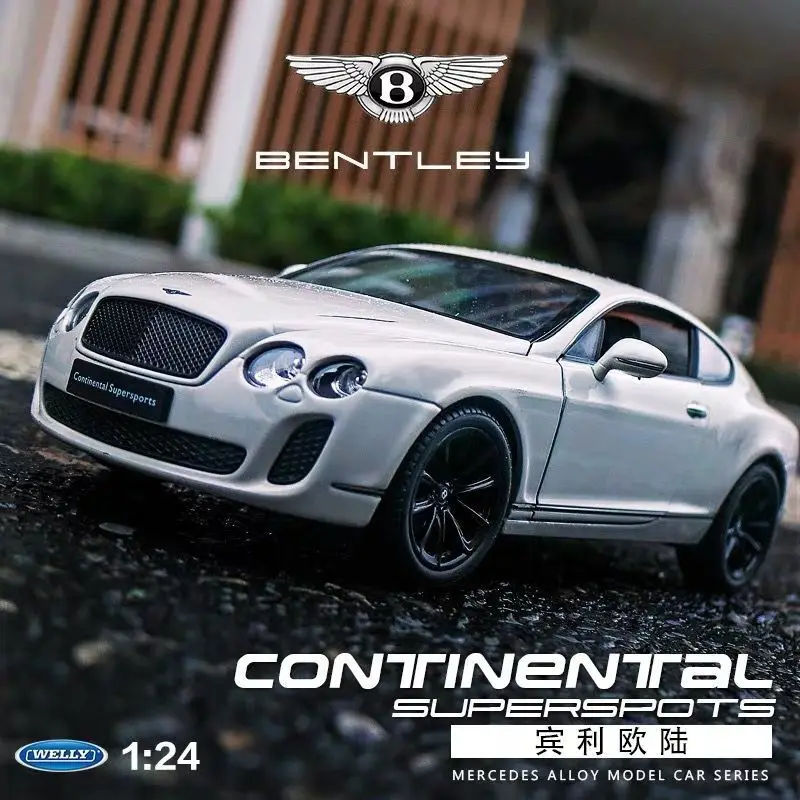 WELLY 1:24 Bentley Continental Car Model Simulation Alloy car model All Doors Can Be Opened Adult Collection of Furnishing Toys
WELLY 1:24 Bentley Continental Car Model Simulation Alloy car model All Doors Can Be Opened Adult Collection of Furnishing Toys